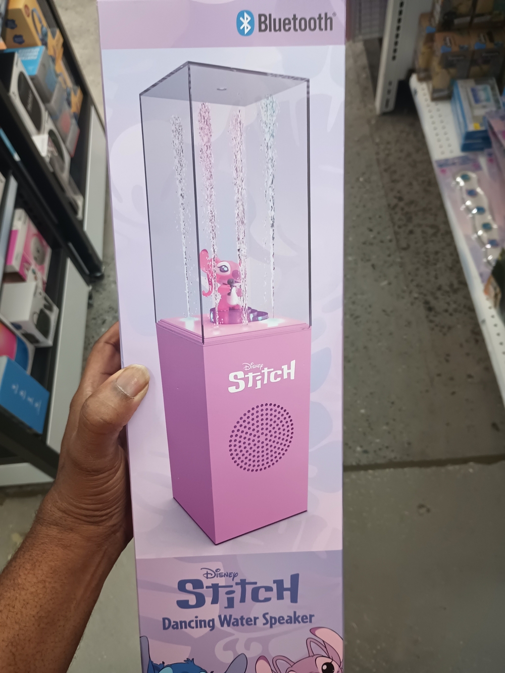 Disney Stitch Pink Bluetooth Dancing Water Speaker
